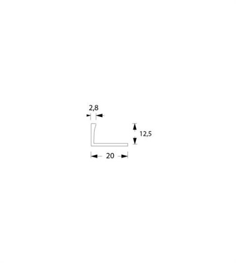 Billede af Bendeprofil t/12,5mm POL MESS